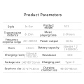 Nyaste Bluetooth TWS -spelörhängen med transparent fodral
