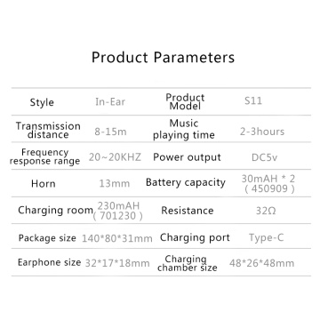 Os mais novos fones de ouvido Bluetooth TWS Gaming com estojo transparente