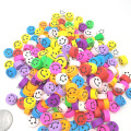 Smiley rosto de 10 mm Sculpey Clay Beads