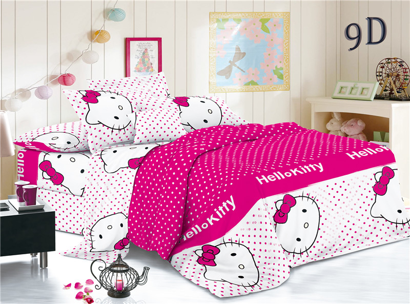 Hello Kitty Cat Bed Set Sheets