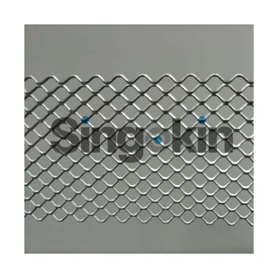 Small Hole Expanded Metal Mesh Mild Steel Diamond Mesh 2x4mm 3x6mm 7x12mm