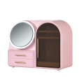 Cosmetics Storage Display Case LED Makeup Mirror