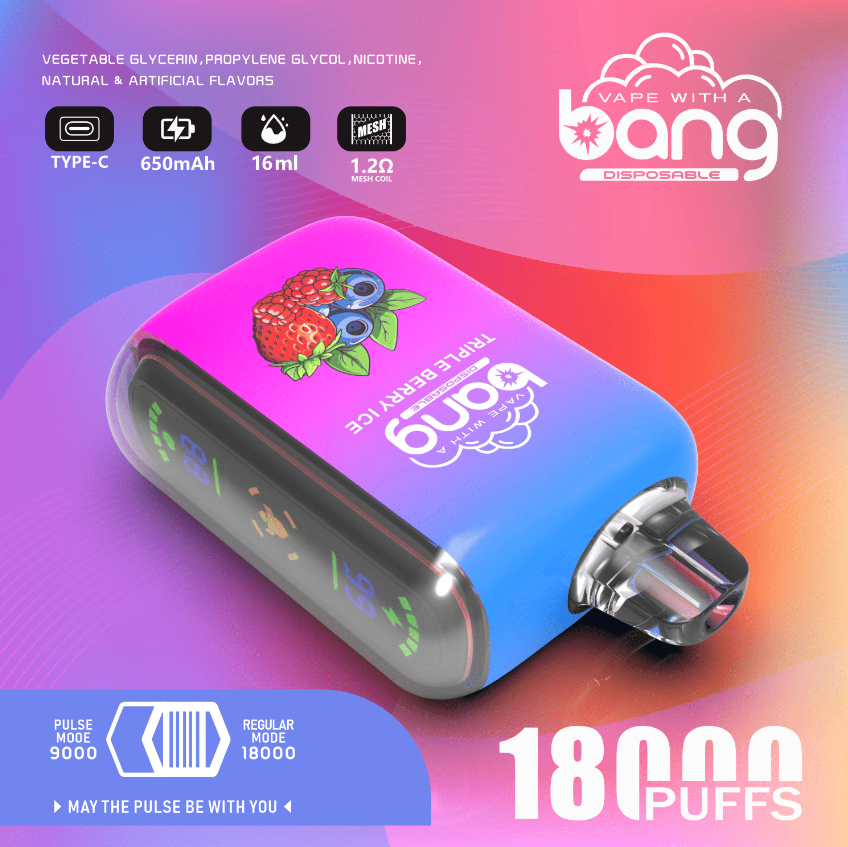 Hot Bang Bang Rocket 18000 Puffs Defabable Vape Device