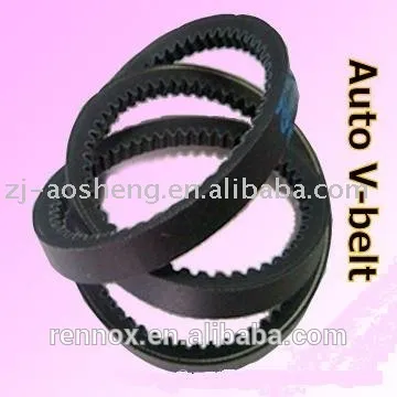 Rubber raw edge cogged auto v belt/Fan Belt ( 10X1050 La)