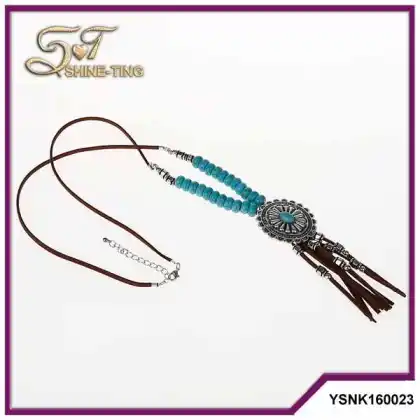 fringe turquoise dream catcher long way jewelry