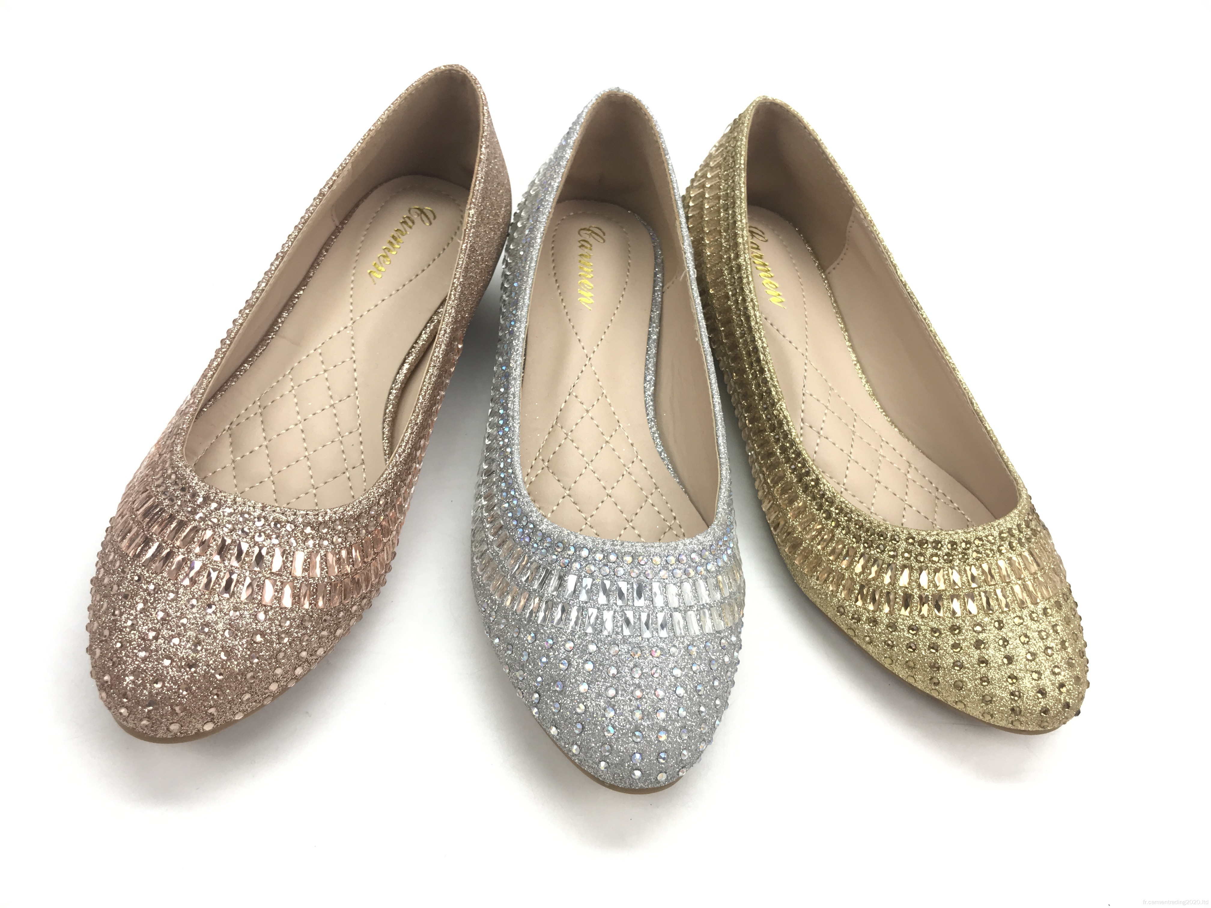 Femmes chaussures de confort de glitter basse cale