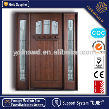 New design wood glass balcony door