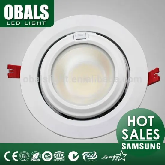 recessed led shop light glass cover smd led spotlight