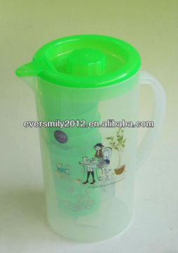 Plastic Water Bottle With 4 Cups
