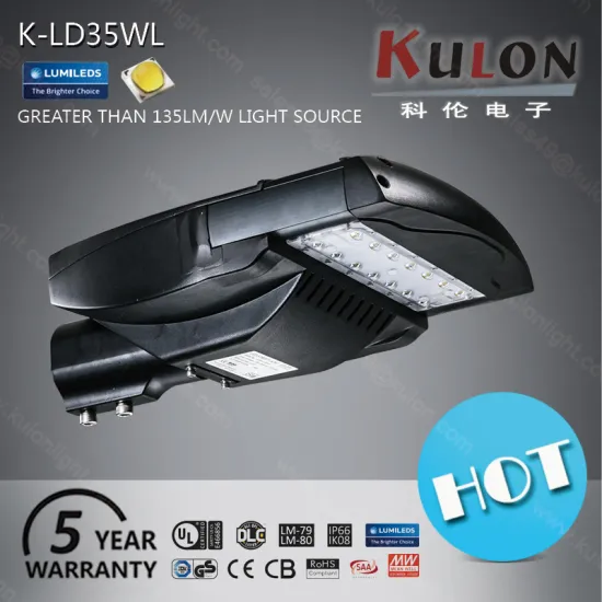 Energy efficient ip66 park 35w solar led street lighting