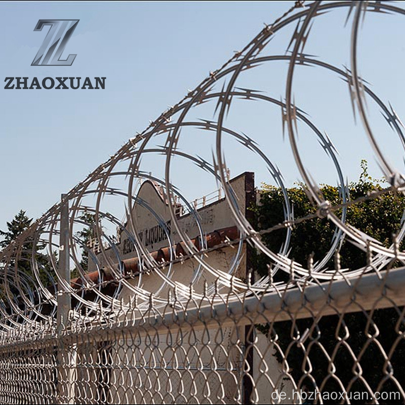 Verzinkter Rasiermesser -Stacheldraht für Gefängniszaun