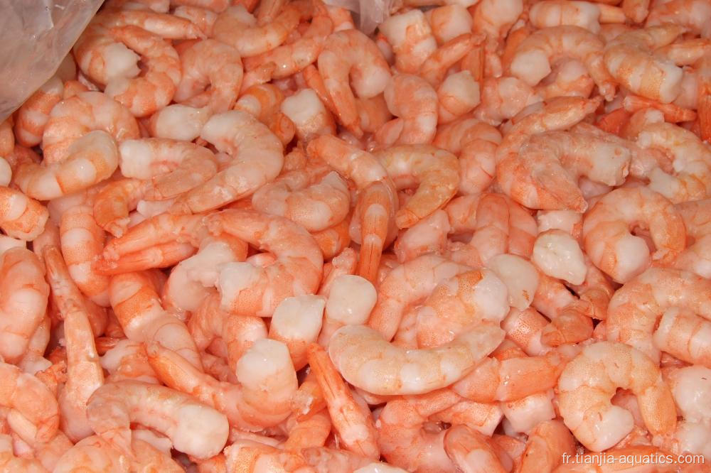 Crevettes Vannamei surgelées à la prise de force