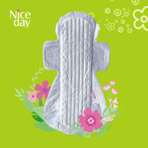 Flower printing fast absorb lady sanitary pad