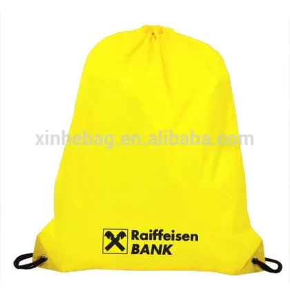 shiny logo polyester sting bag