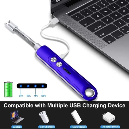 Windproof Flameless Electric Lighter: Kitchen Electric Candle Lighter with Arc