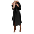 Women's Faux Wool Coat Blouse Thin Coats Trench