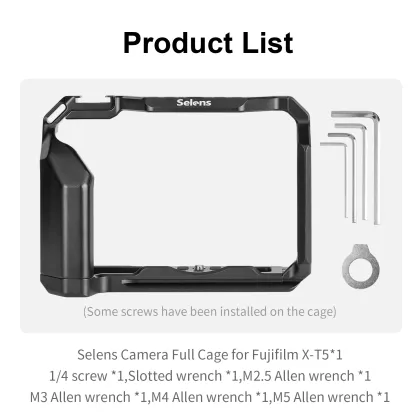Fujifilm X-T5 Camera Cage for Shooting Enthusiasts