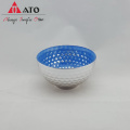 Nordic Style Embossed bowl with Aluminzing&Spray