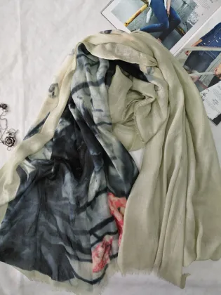 silk and cashmere shawl