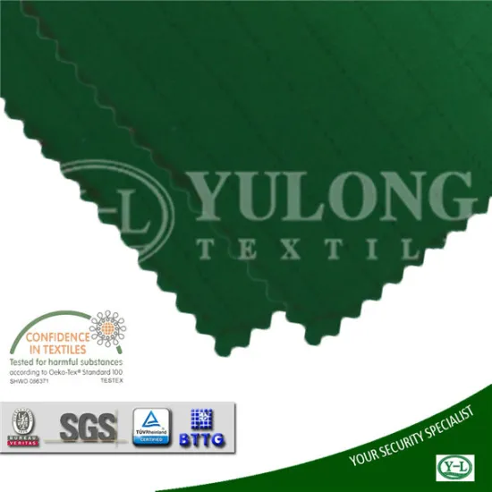 alibaba manufacture 100 percent cotton high breaking strength arc-proof plain fabric with reach standard