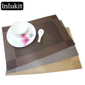 Stain-Resistant PVC Woven Vinyl Placemats for Dining Tables: Ideal Protection for Your Table Mats