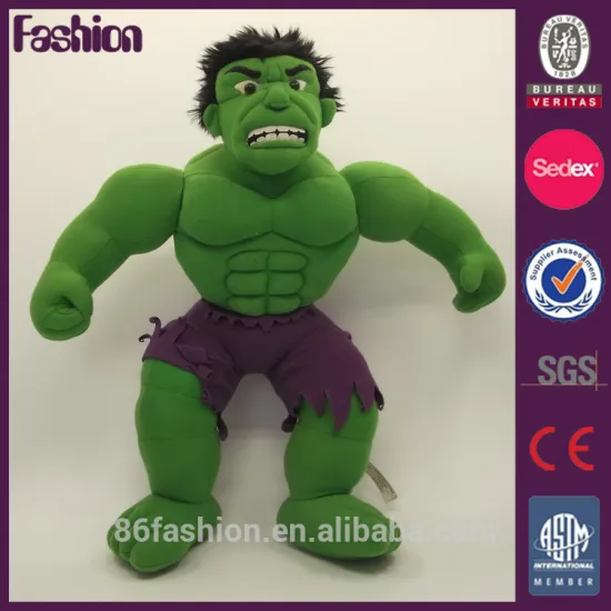 Custom green giant action figure stuffed dolls moving plush toy manufacturer