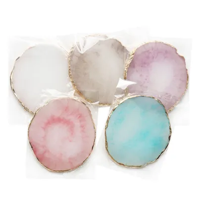 Disposable Plastic Glue Flower Shape Glue Pad for Nail Art