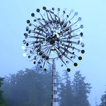 Outdoor Decorative Art Stainless Steel Wind Kinetic Sculpture