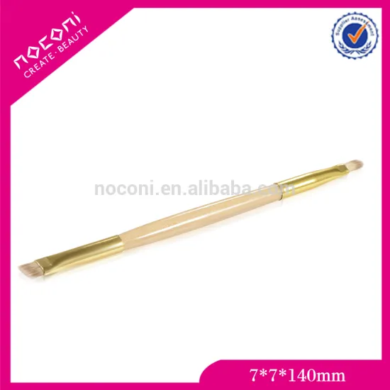 Lip and eyebrow brush oval multi-purpose makeup brush