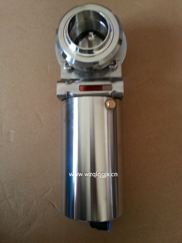 Pneumatic Butterfly Valve with Union