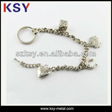 metal charm keychain