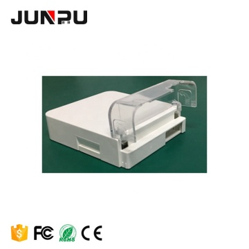 Wall Mounting 2 Core FTTH Indoor Terminal Fiber Rosette Box with Pigtail