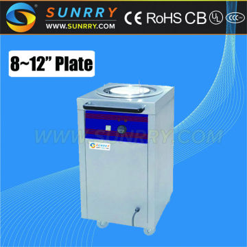 Kitchen equipment of 8-12" commercial mobile electric hot plate warmer cart for CE