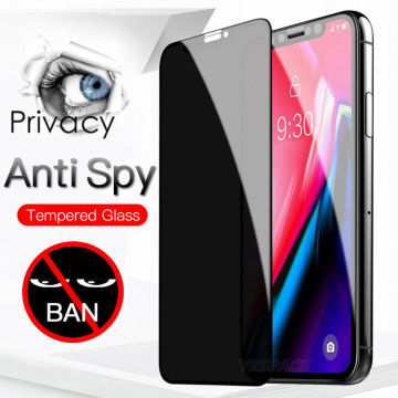 Anti-Spy Tempered Glass Screen Protectors for iPhone 16, 15, 13, 11, 14 Pro Max and XR
