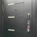 Heavy Duty Black Metal Steel Security Door Exterior