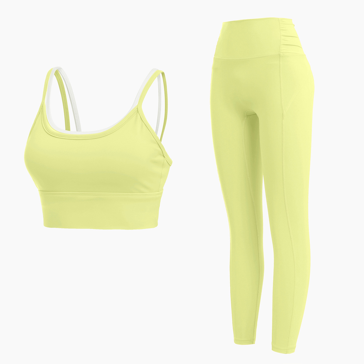 Yellow yoga sets 