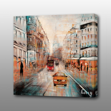 MP-540 Streetscape Oil Painting Reproduction