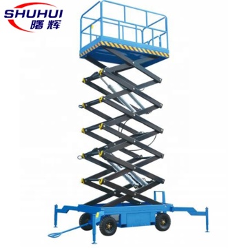 Hand Push Mobile Scissor Aerial Maintenance Work Platform 4M 5M 6M Mobile Hydraulic Lifting Platform lift tables