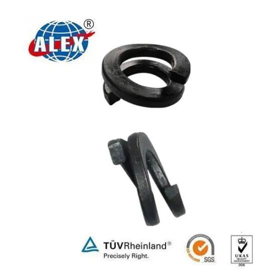 Railway Double Coil Helical Spring Washers for rail bolt