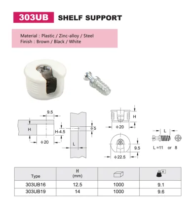 303Y Kitchen Shelf Supports & Furniture Hardware