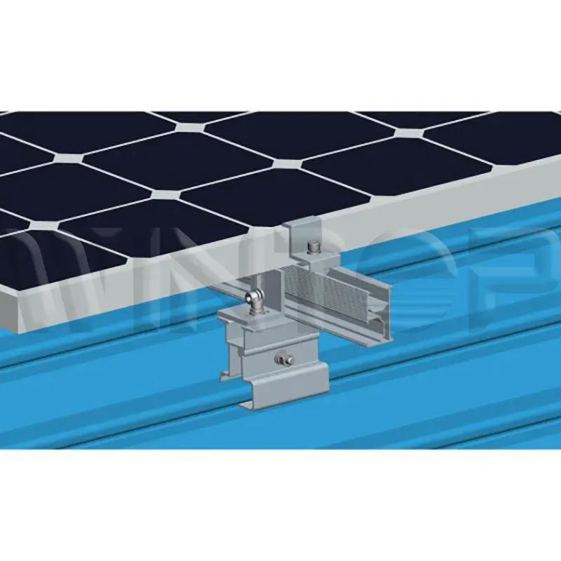 Solar Rail Racking System for Tin Roof PV Modules
