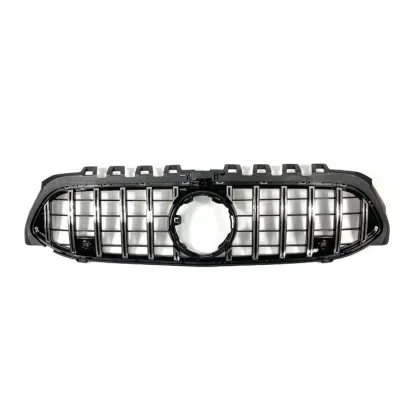 Abs Silvery Chrome Front Mesh Car Grille for Mercedes Benz W177 2019 GT