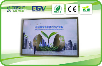 12v Ce Erp Snap Frame Light Box With Aluminium / Acrylic Slim Frame Light Box
