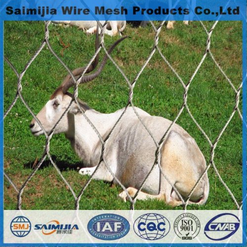 animal zoo mesh fence/stainless steel rope mesh