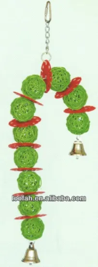 green vine balls toy for birds