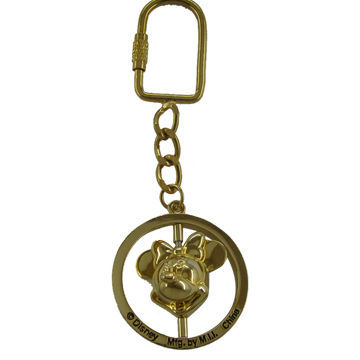 3D Spin Metal Disney Keychain with Die-casting Process, Ideal for Promotional Gifts/Souvenirs