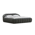 Black Upholstered Soft Contemporary Beds