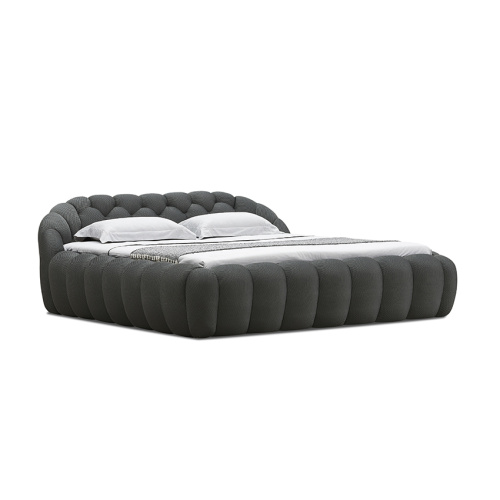 Fabric Soft Bed Black Upholstered Soft Contemporary Beds Supplier