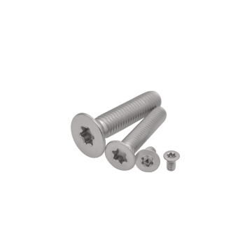 Stainless steel plum countersunk head machine screw