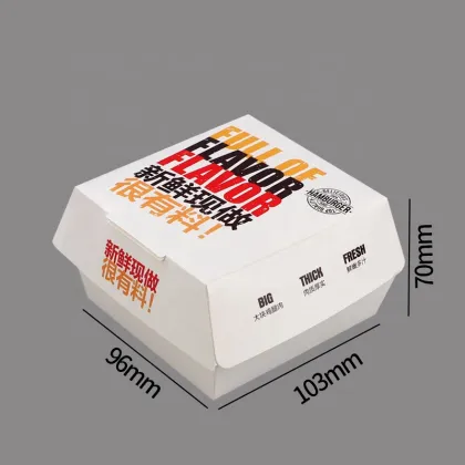 Custom Food Packaging: Burger Boxes, French Fries Paper Boxes, Sandwich Boxes, Rectangle Containers